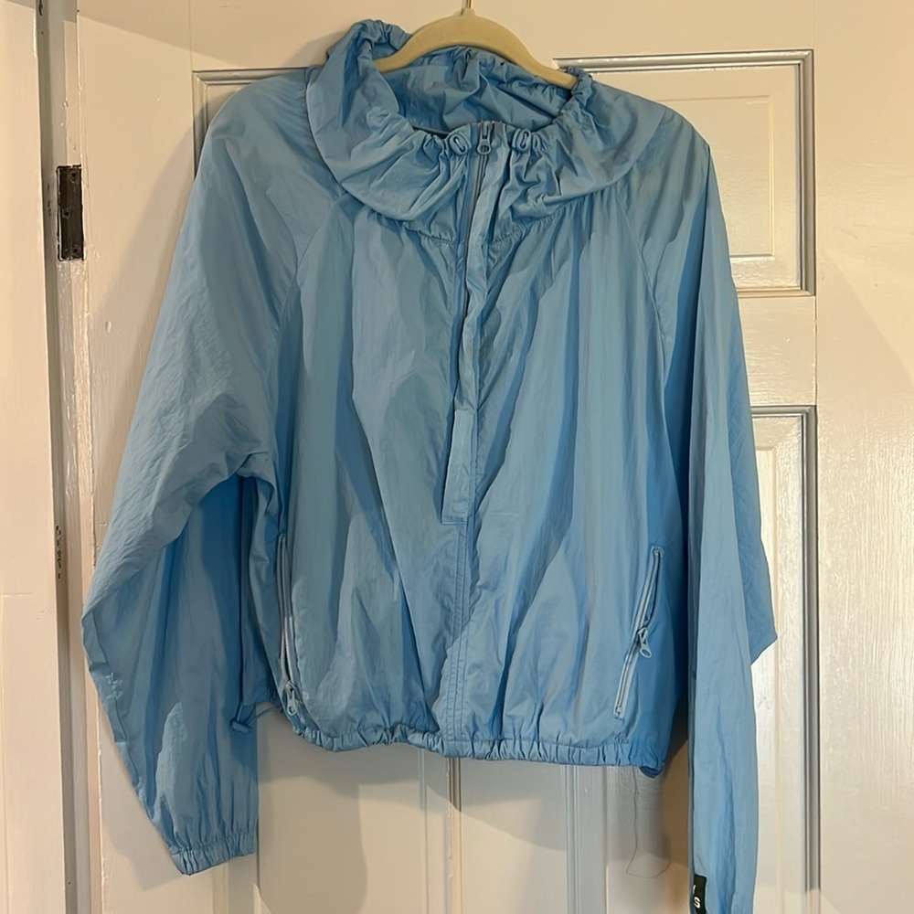 Daily Drills light blue zip jacket